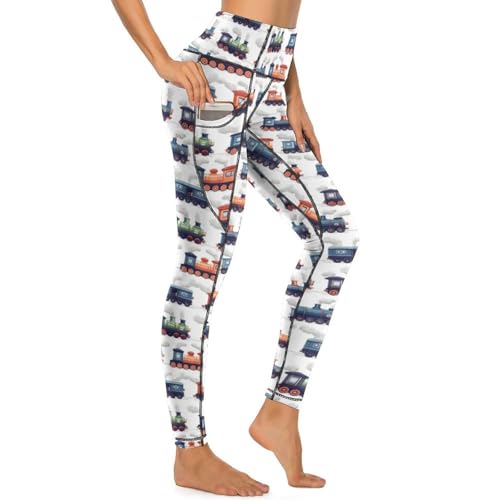Legging d'entraînement vintage résistant avec poches de rangement