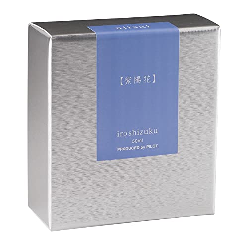 PILOT Iroshizuku Bottled Fountain Pen Ink, Ajisai, Hydrangea (Blue Purple) 50ml Bottle (69211)