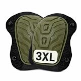 King Mills Plus Size Knee Pads with Hardshell Protection for Work, Green