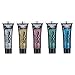 Holographic Face & Body Glitter Gel by Moon Glitter - 0.40fl oz - Set of 5 colours - Glitter Face Paint