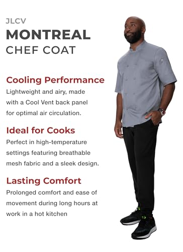 Chef Coat Men's Montreal Chef Works veste de cuisine contre la chaleur pour professionnels