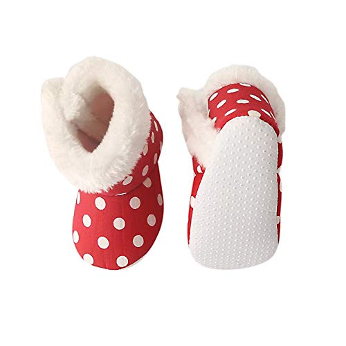 CHIU Unisex-Baby's Red Bootie -6-12 Months 3 41bPNUbWXjL