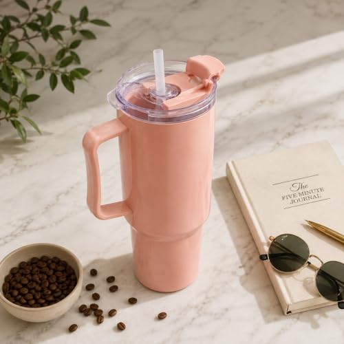 Image of 1800ml Large Water Tumbler with Handle & Straw | BPA-Free Reusable Sipper Cup with Flip Lid | Spill-Resistant Travel Mug for Gym Office College & Daily Use