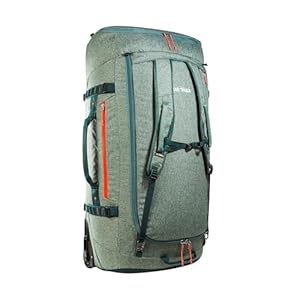 Tatonka Trolley Duffle Roller 140 L - Faltbare Reisetasche mit Rollen und Rucksackfunktion - In eigener Deckeltasche verstaubar - 140 Liter Volumen