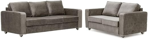 Wakefit Sofa Set | 3 Year Warranty | Sofa 5 Seater, 5 Seater Sofa for Living Room, Wooden Sofa Set, Sofa Set 3+2 Seater - ...