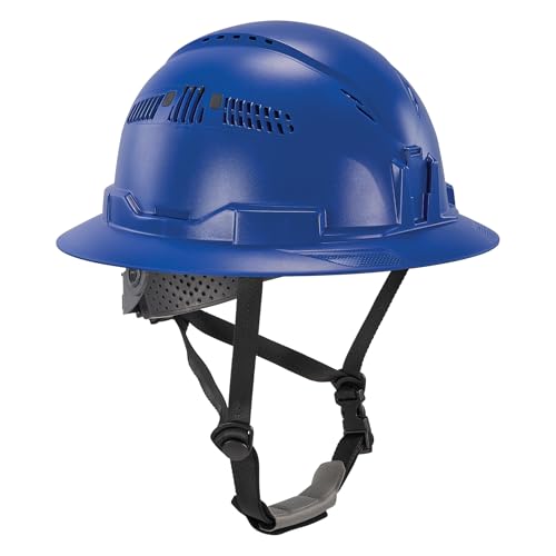 Image of Ergodyne 8964 Full Brim Safety Helmet, Type 2 Class C Hard Hat with Chin Strap, Adjustable Venting, ANSI /ISEA Z89.1-2014