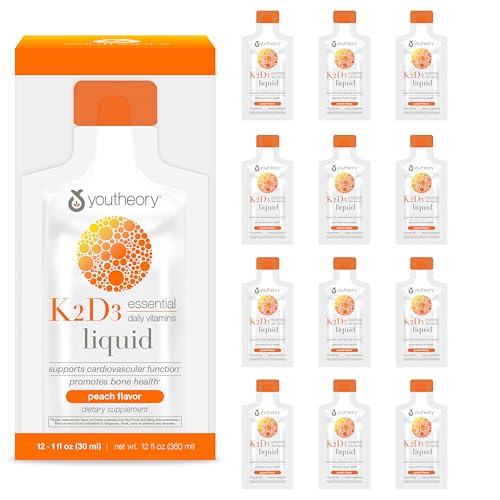 Youtheory K2D3 Liquid - Bone & Heart Health Support* -