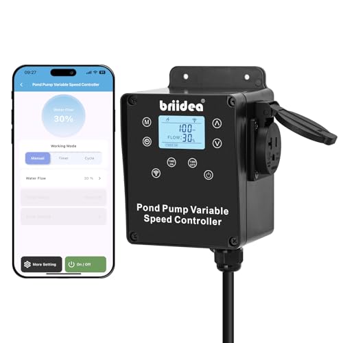 briidea WiFi Variable Speed Waterfall Pump Controller App