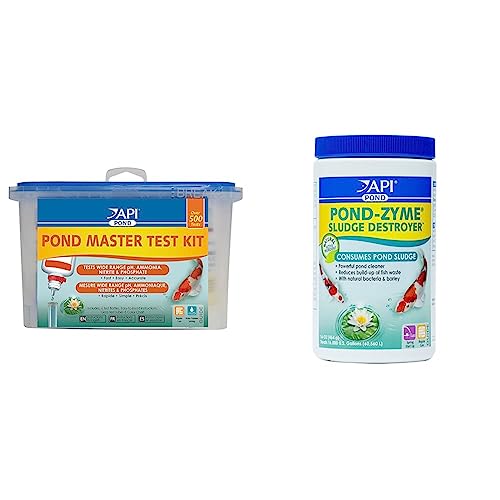 API Pond Water Test Kit (500-Test) and Pond Cleaner with