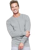 Hanes mens 6.1 oz. Long-Sleeve Beefy-T(5186)-LIGHT STEEL-2XL