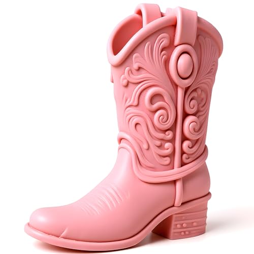 YANYONG Cowboy Boot Candle Mold Western Cowboy Boot Candle Silicone Molds