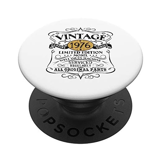 Vintage 1976 46 regalo de cumpleaños hombres mujeres diseño original PopSockets PopGrip Intercambiable