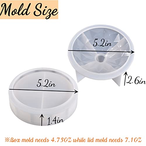 Stackable Storage Box Resin Molds, New Silicone Organizer Mold For Epoxy Resin Casting, Jewelry Case With Lid, Diy Candy Container #TOP3