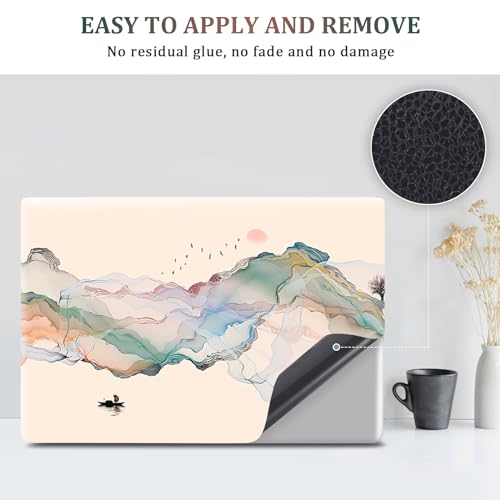 Image of Laptop Notebook Skin Sticker Cover Decal, 12 13 13.3 14 15 15.4 15.6 inch Laptop Vinyl Skin Sticker Cover Art Protector Decal Universal, Ink Mountain