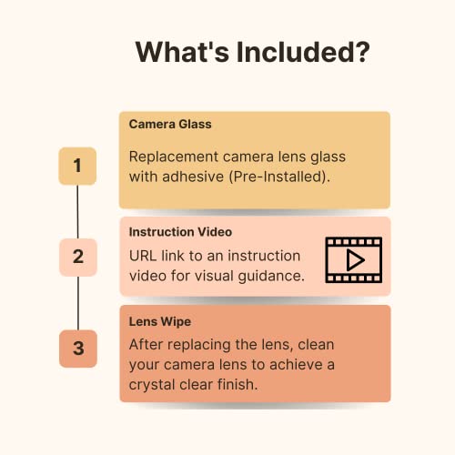 Phonsun Rear Back Camera Lens Glass Replacement With Adhesive For Apple Iphone 7/Iphone 8 (Pack Of 3) #TOP2