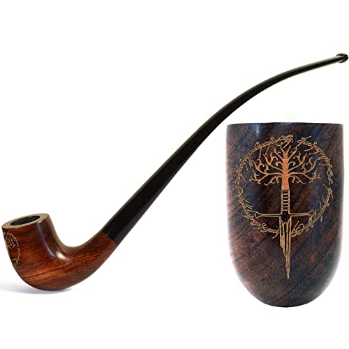 10.2 Long Tobacco Smoking Pipe Broken Sword Tolkien - (26cm) for 9mm Filter. Worldwide Shipping.