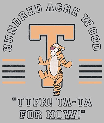 Disney Winnie The Pooh Tigger Collegiate Girl's Heather Crew Tee2