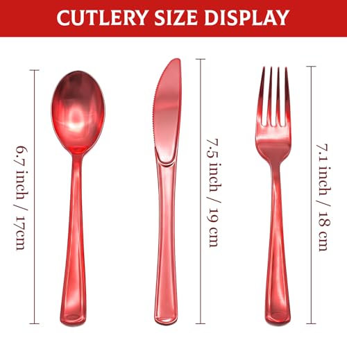 153 Pack Disposable Plastic Silverware Set Cutlery Set - image 4