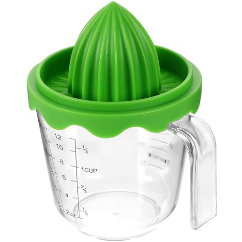 Hoement Exprimidor Manual Pequeño para Limón y Frutas Prensa Portátil Fácil de Usar para Cocina Extractor Multiuso Resistente y Desmontable