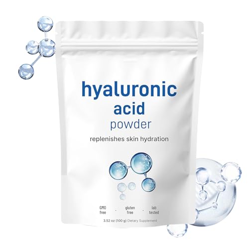 Ácido Hialurónico En Polvo, 120g Ácido Hialurónico Natural En Polvo Para Rostro, Hidratación Profunda Natural En Polvo Para Rostro, Hidratante Facial Soluble En Agua Para Alisar, Reafirmante Soluble