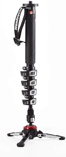 Miniatura 8 de Manfrotto Element MII Video - Monopod fluido de aluminio, delgado y ligero, carga hasta 35.3 lbs, base fluida plegable, 4 secciones, cierres