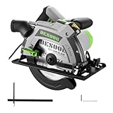 DESOON Sega Circolare da 1600 W con Guida Laser, Include Guida Parallela e 2 Lame da Seghe...
