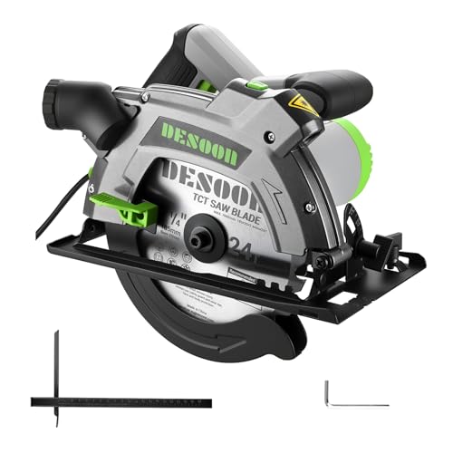 DESOON Sega Circolare da 1600 W con Guida Laser, Include