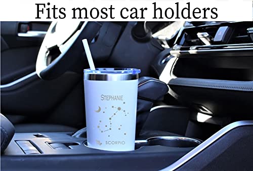 Personalized Astrology Tumbler, 22 Oz Laser Engraved Tumbler, Astrology Gifts, Zodiac Signs With Constellations, Aries Cup, Scorpio Gifts, Constellation Gift, Leo Gift #TOP4