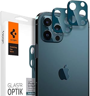 Spigen Glas.tR Optik Tempered Glass Camera Lens Protector for iPhone 12 Pro Max - Pacific Blue 2 Pack