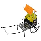 Palette de couleurs classique : avec des couleurs classiques, ce modèle met en valeur les caractéristiques uniques et la personnalité du pousse-pousse, modèle de vélo rétro à faire soi-même, décorations miniatures de vélo