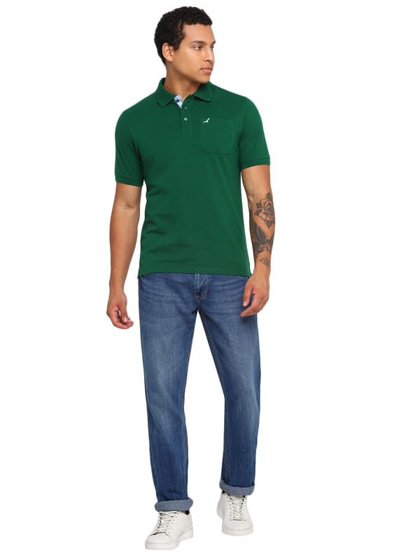 Image of AMERICAN CREW Polo Collar T-Shirt for Men with Pocket