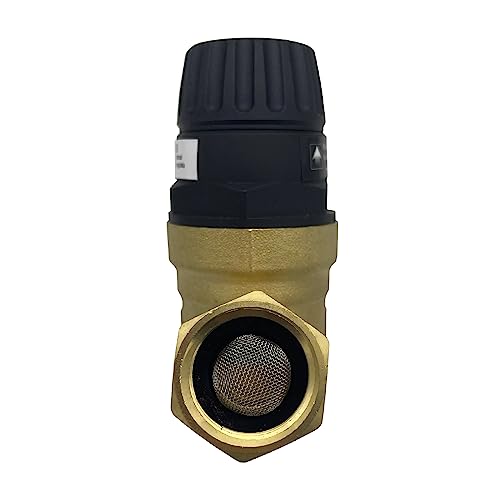 Onyehn Upgrade Brass Lead-Free Tool Free RV Water Pressure Regulator Valve for RV Camper and Travel Trailer,with Gauge and Filters