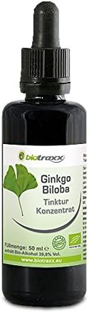 Biotraxx Ginkgo Biloba Tincture Concentrate, Triple Concentrated Ginkgo Essence, 50 ml