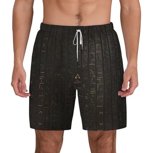 Short de bain haut de gamme imprimé égyptien respirant pour homme