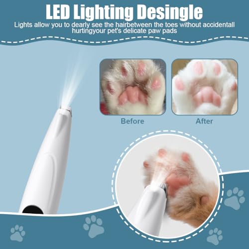 AOOWU Rechargeable Electric Dog Paw Clipper, Low Noise Shaver for Dogs Cats - Image 3