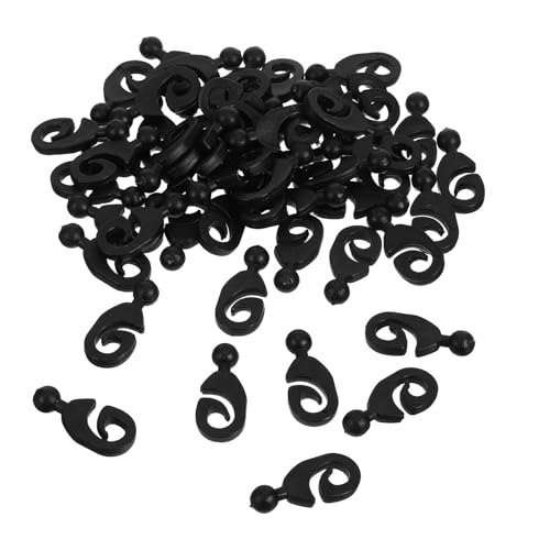 Clips de sujeción para tiendas de campaña y toldos de plástico negro 2