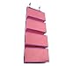 Large over the door Organizer and Storage Shelves Metal Hooks | Ideal for back of closet doors organizers | Big pockets Bathroom Hanging Wall basket