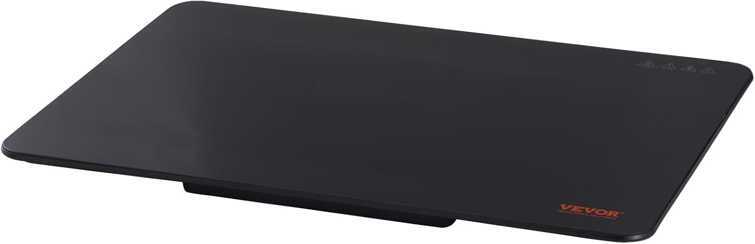 VEVOR Electric Warming Tray, Food Warming Trays for Buffet, Fast Heating Warming Trays, Portable Tempered Glass Heating Tray, ETL, 23.6" x 16.5"