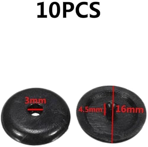 10 pares/pacote de cinto de segurança para carro botão de botão universal Limit les retentor preto p