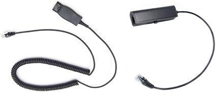 RJ9 Plug Headset Adapter Replacement QD 