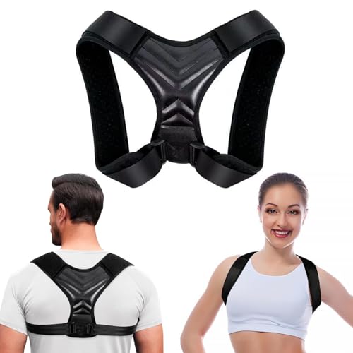 Rücken Geradehalter, Haltungskorrektur Rücken, Damen und Herren Rückenstützgürtel String , Back Posture Corrector, Verstellbare und Atmungsaktive Haltungstrainer, Rückenstütze für Gerade Haltung (L)