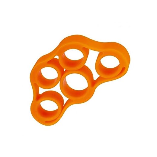 Extensor Elástico para Fortalecimento dos Dedos, 3 kg/6.6Lb, Laranja, LiveUp Sports, 7898495112383