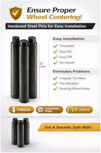 Image of TRU-BALANCE 5 Inch Wheel Centering Tool Set for Heavy Duty Vehicles, Eliminates Vibration and Uneven Tire Wear, Capable of Centering 1 Inch Brake Drums