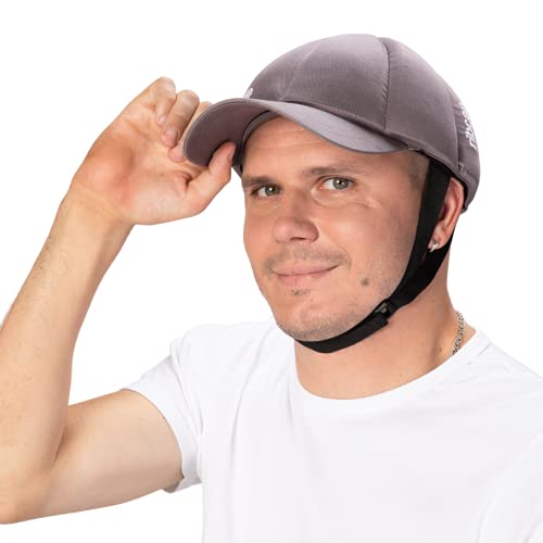 Ribcap All Season - Medizinischer Kopfschutz - Schutzhelm Epilepsie | Platin | Klein-Mittel (53-58 cm) | Anti-Fall-Kopfschutzhelm