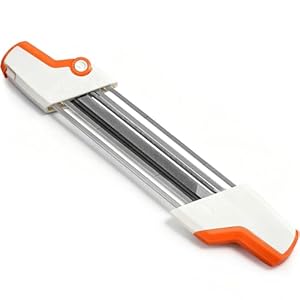 2-in-1 Chainsaw Sharpener for .325" Pitch Chains, Chain Saw Sharpening Tool with 3/16" (4.8 mm) Chainsaw File, Compatible with Stihl Chainsaw Chains 16"/18"/20", Replacement for Stihl 5605 750 4304