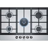 StepFlame Technology/5 quemadores de gas/termoseguridad/rejillas de apoyo de hierro fundido