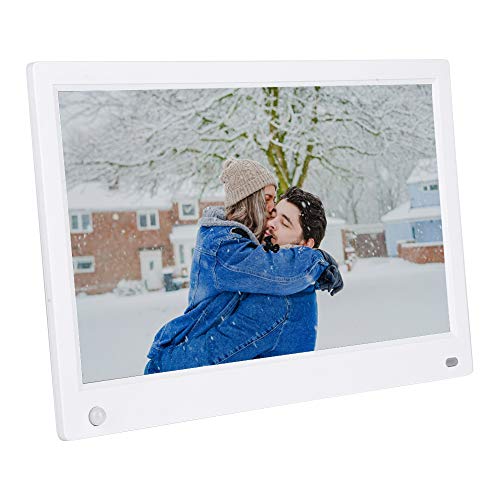 12,5‘’ digitaler Fotorahmen, tragbarer elektrischer Bilderrahmen für die menschliche Erkennung (HDMI IPS 1080P HD), Kalender / Uhr/Player/E-Book