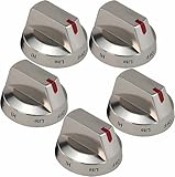 TOMOON DG64-00473A High - Strength Steel Stove Knobs Replacement for SAM-Sung Gas Range Oven - Perfect Fit for NX58H5600SS, NX58J5600SG/AA, NX58F5500SS & More Sa-msung Oven Gas Range Models
