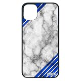 utaupia - Cover per iPhone 11 Pro, in silicone marmo, 64 GB, motivo: telefono personalizzato, in pietra di alluminio, colore: Blu granito