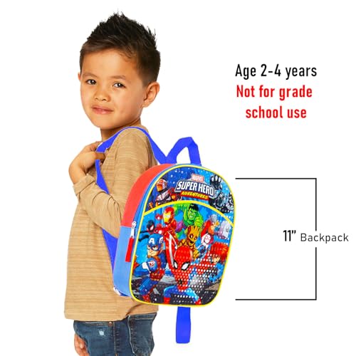 Spidey and Friends Mini Backpack for Boys - Bundle with 11" Spiderman School Bag for Toddlers Plus Stickers, Water Bottle, More | Spidey and His Amazing Friends Small Backpack for Kids4